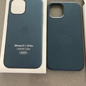 iPhone 12 Pro leather MagSafe case.